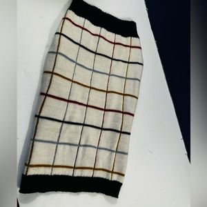 Heart to Tail Pet Sweater Large Plaid